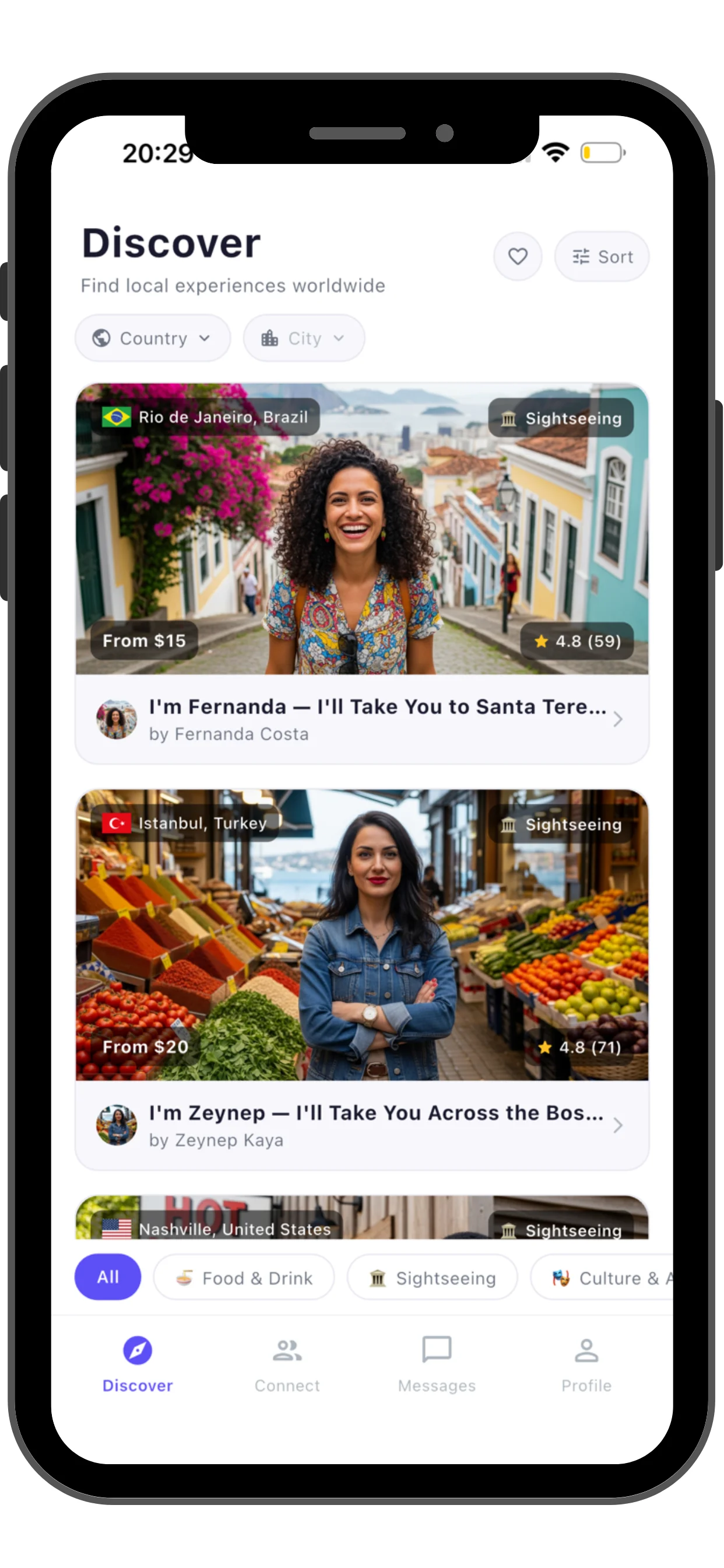 Chat with travelers and share trip tips