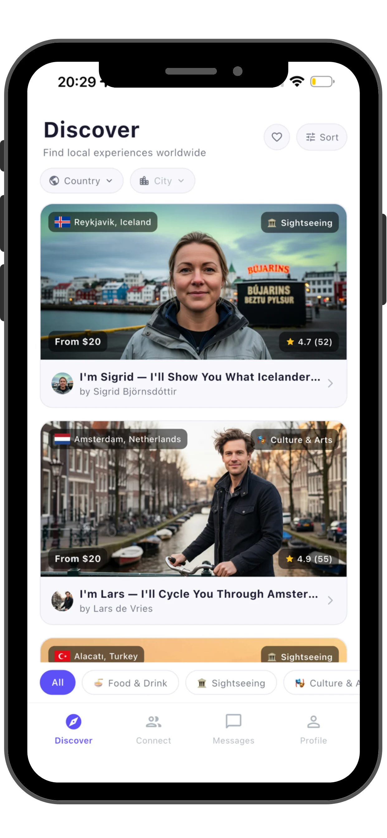 Find and connect with local guides worldwide